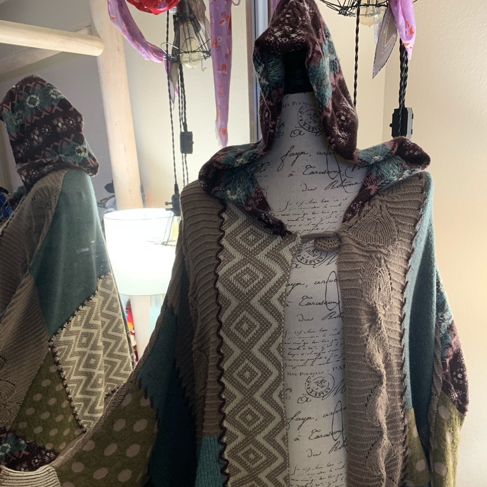 Anthropologie Sleeping On Snow Poncho OS S…